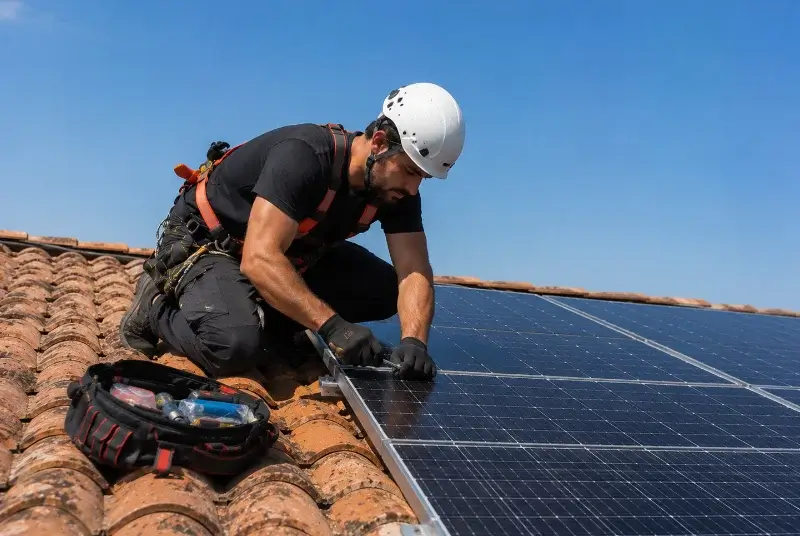 Maintenance et monitoring de panneaux solaires à la Feuillade
